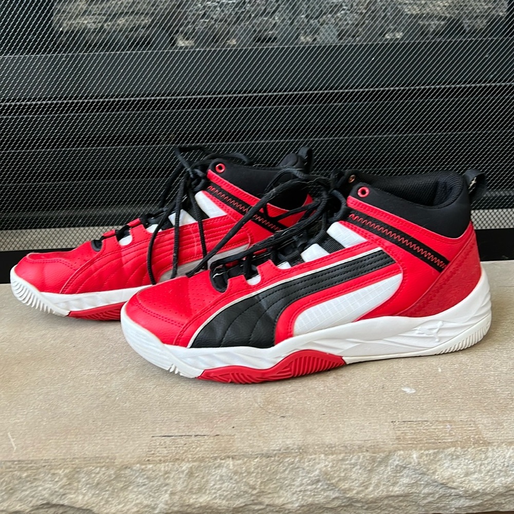 Men’s red/black Puma sneakers size 11